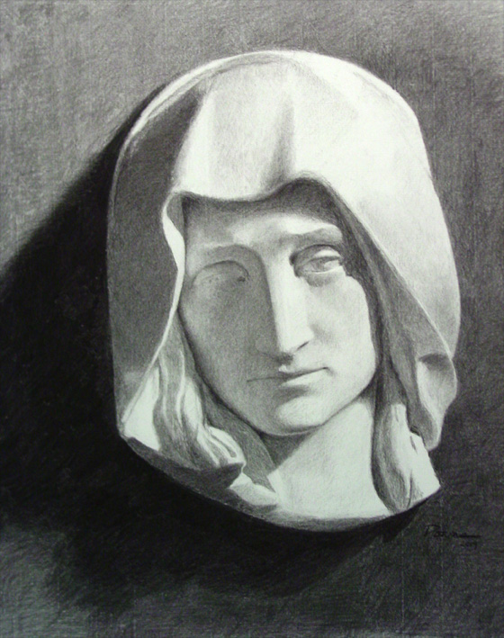 Mary, plaster cast drawing by amdowns on DeviantArt