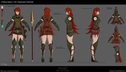 Pyrrha Nikos / The Tarnished Spartan concept art