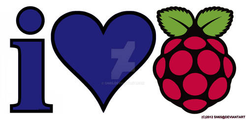 I Love Raspberry Pi - Blue