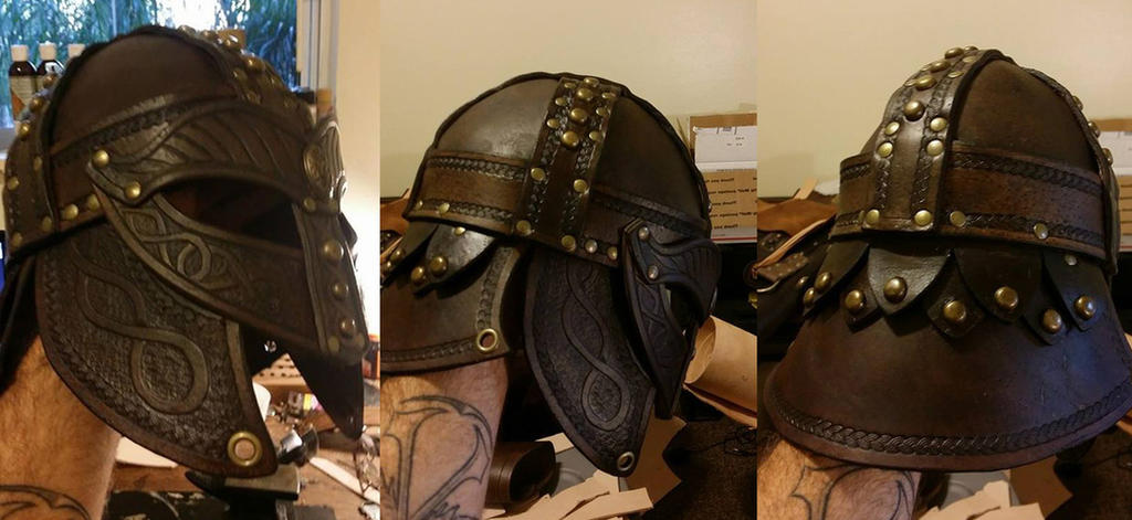 Leather Viking Helm  2.0