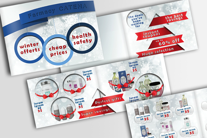 Medical and Cosmetics Christmas Brochure (PSD) by IndoorTemplates