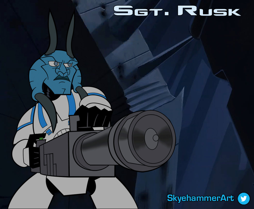 Animated Sgt Rusk - Clone Wars Style by SkyeHammer on DeviantArt
