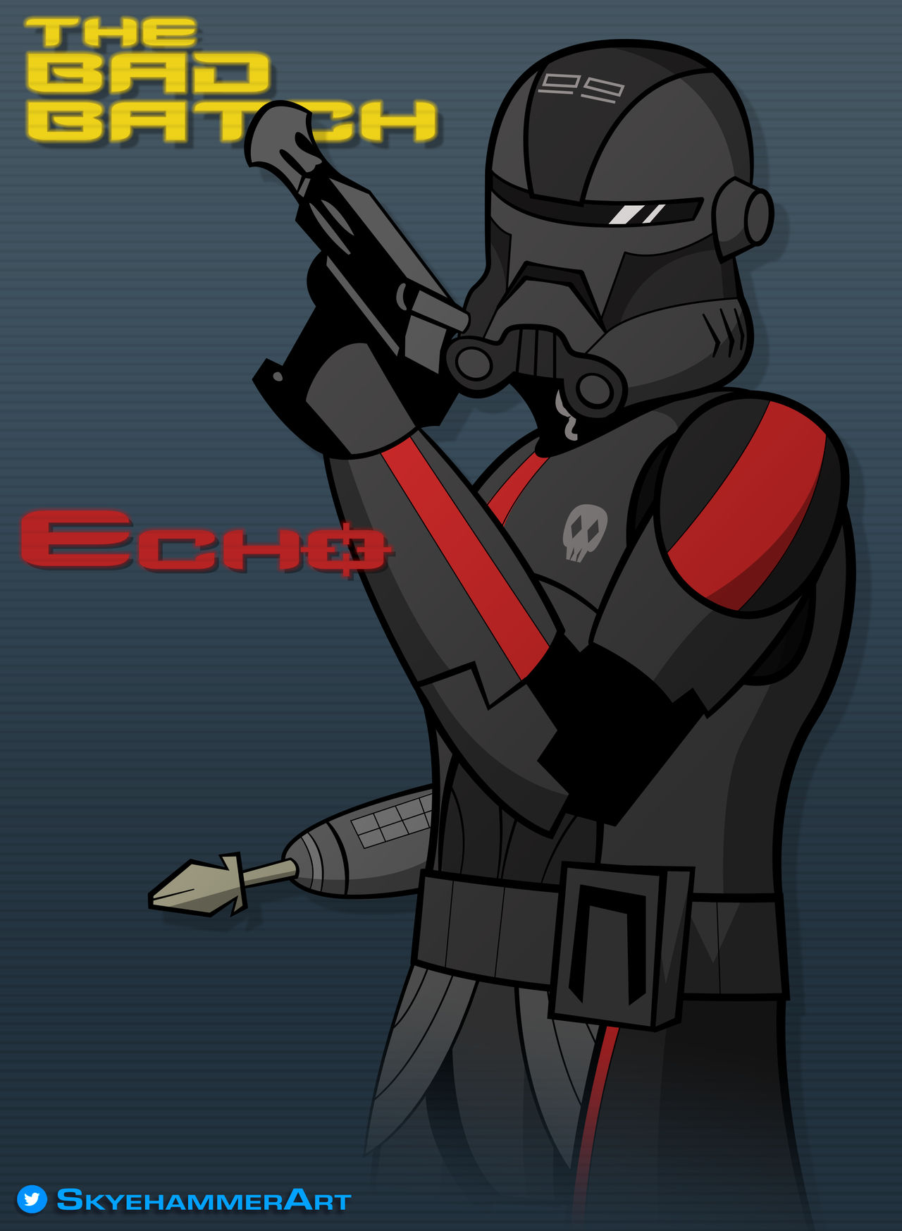 Echo Bad Batch - Clone Wars Style by SkyeHammer on DeviantArt