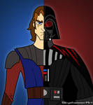 Anakin and Vader by SkyeHammer