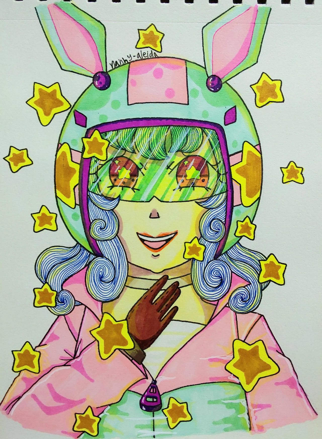 Bunny star girl (oldart) by nanny-aleida on DeviantArt