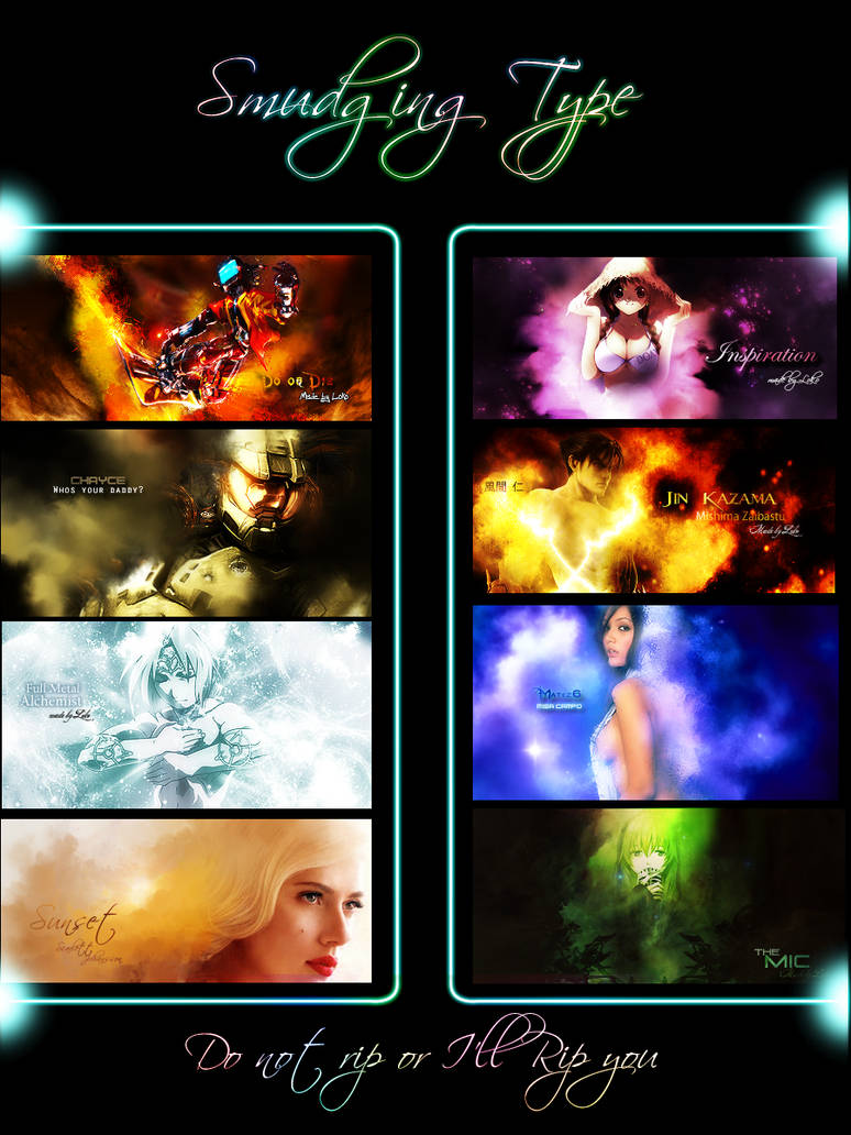 Smudging Types by Loko-is-Awesome on DeviantArt