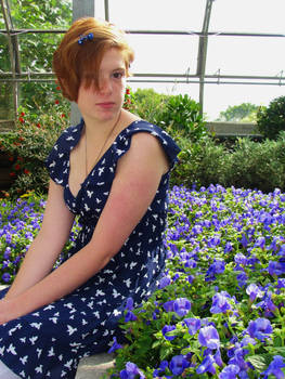 Sitting Among the Flowers