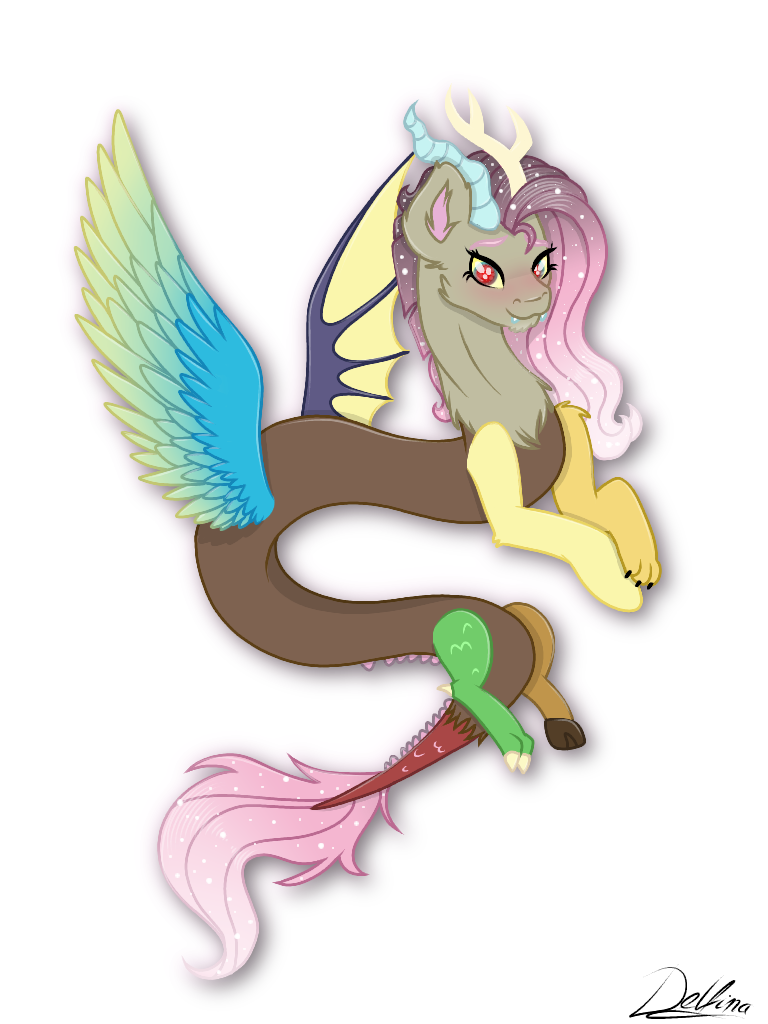 Fluttercord Deviantart Fluttercord Fusion Fanart by DelfinaLuther on DeviantArt