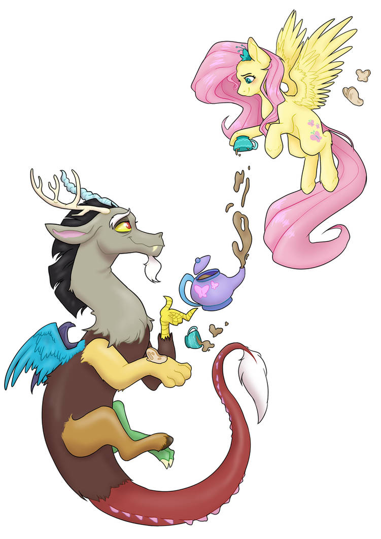 Mlp Tea MLP Fluttercord tea party Fanart (backgroundless) by DelfinaLuther on ...