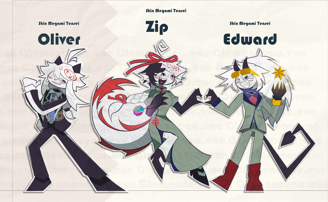 Shin Megami Tensei: Persona AU character sheet 1/6 by Clemenceau-EXE on ...