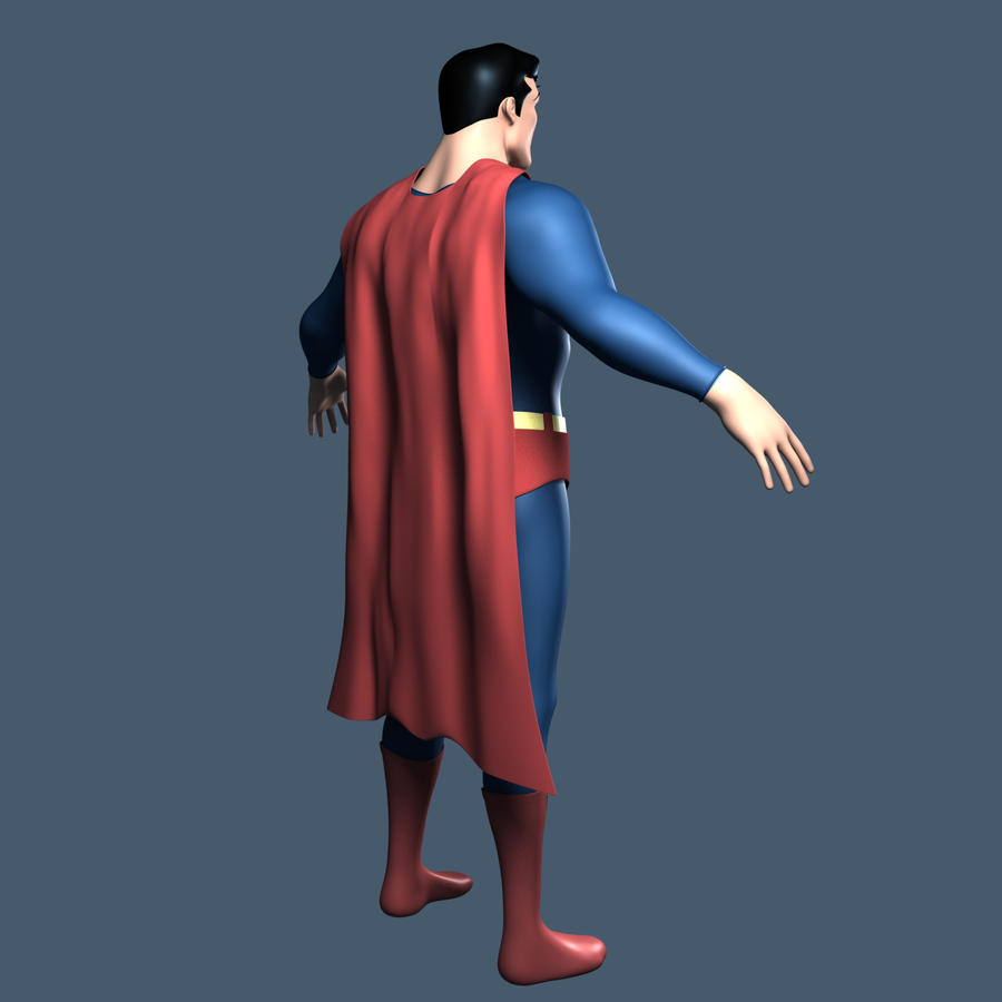 Superman 3D Model 3 by supermanorigins on DeviantArt