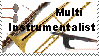 Multi Instrumentalist Stamp by oldmanbassoon