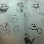 Year 9 meme drawings. DA MEMORIES :D