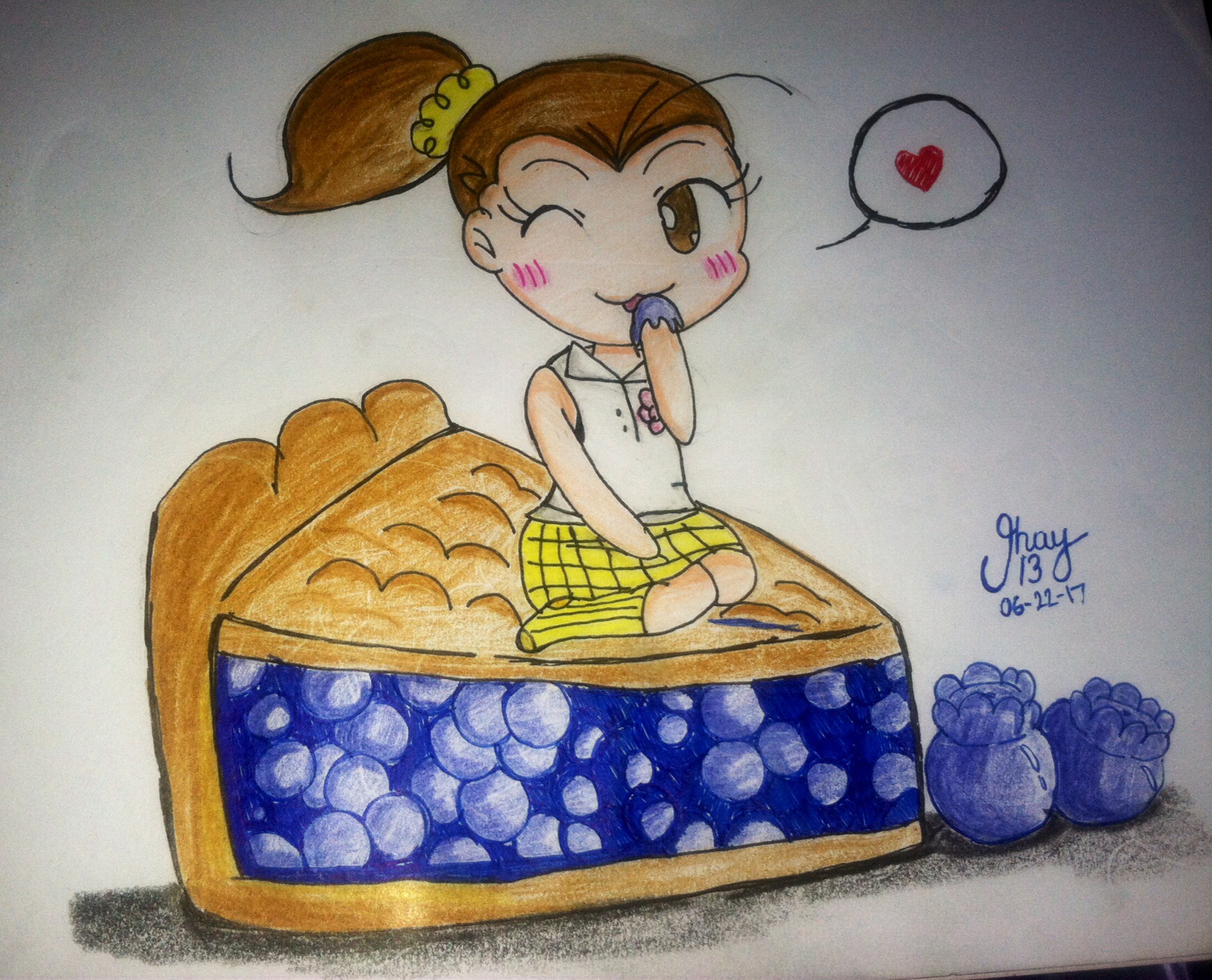 Luan and Blueberry Pie