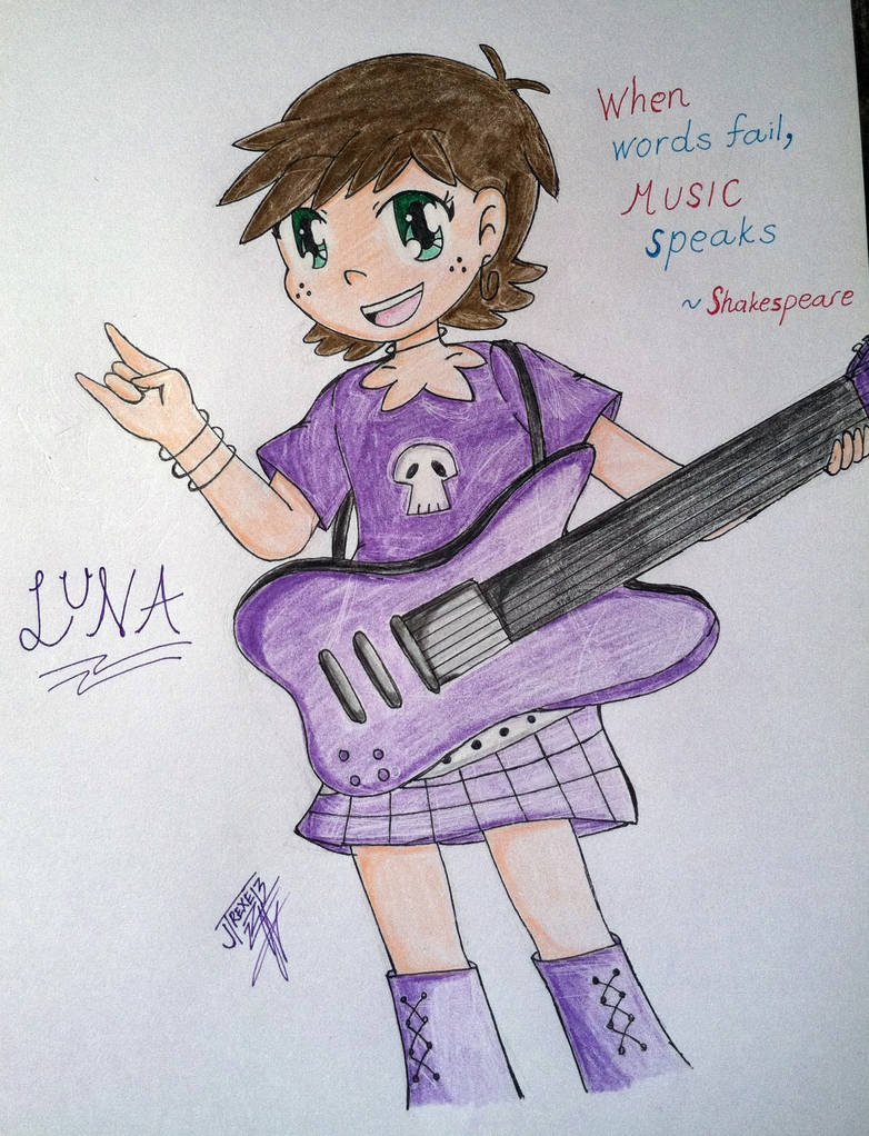 Rockin' Luna Loud by JayTrexe on DeviantArt