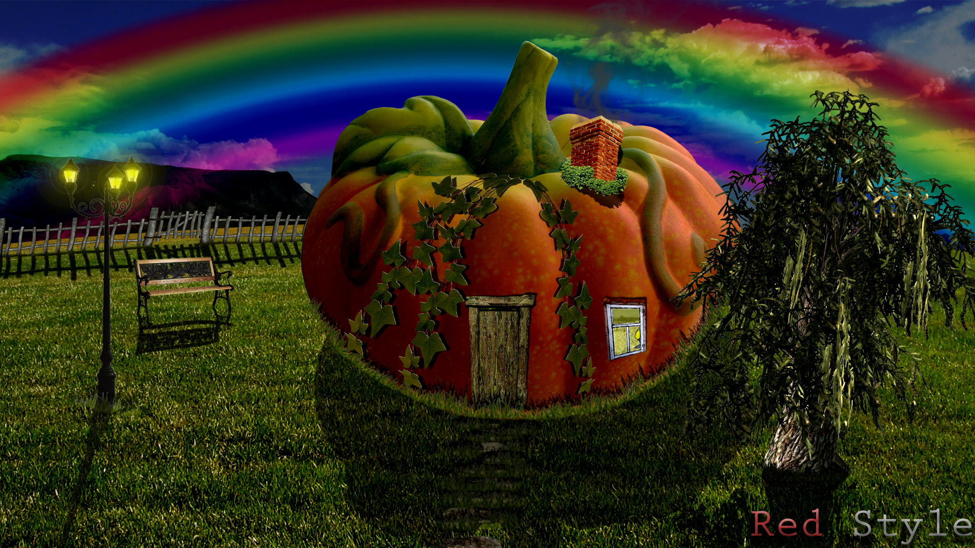 Fantasy Pumpkin House