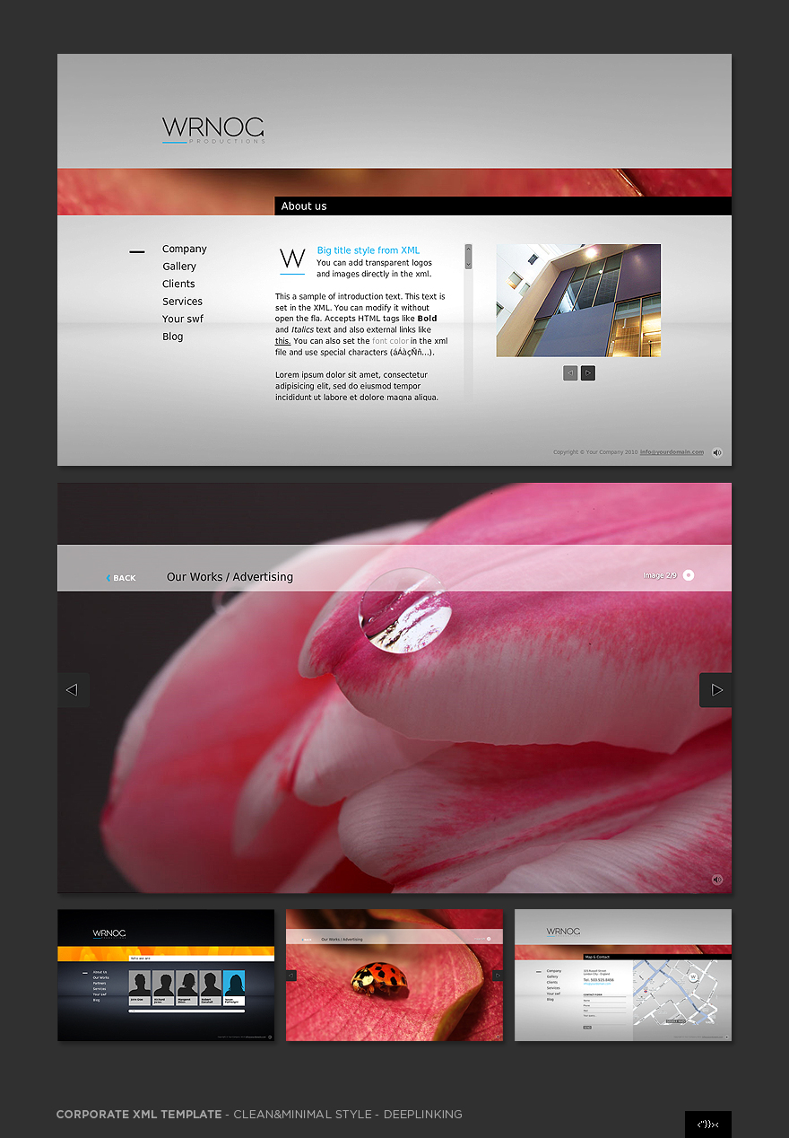 Elegant Corporate XML Template by pezflash