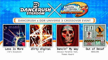 DANCERUSH x DDR UNIVERSE 3 fanmade crossover