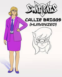 SWAT Kats - Callie Briggs humanized (re-do)