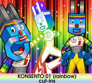 KONSENTO:01 (rainbow) custom cut-ins