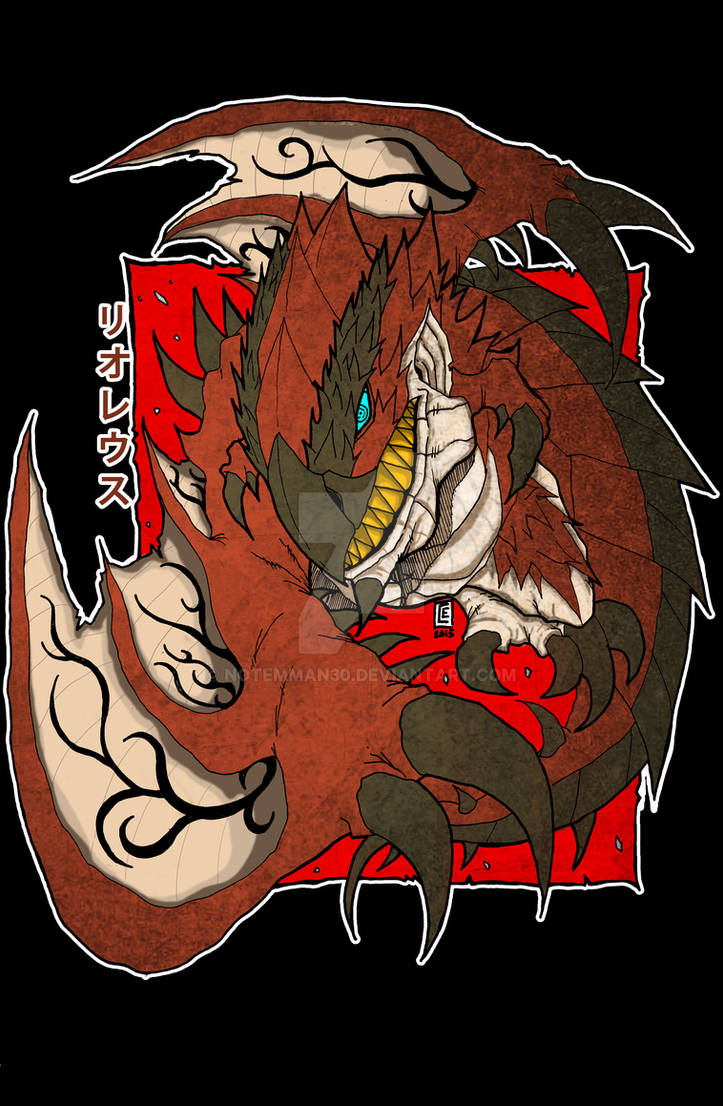 Rathalos Shell Pattern Rathalos fanart from M.H. by notemman30 on DeviantArt