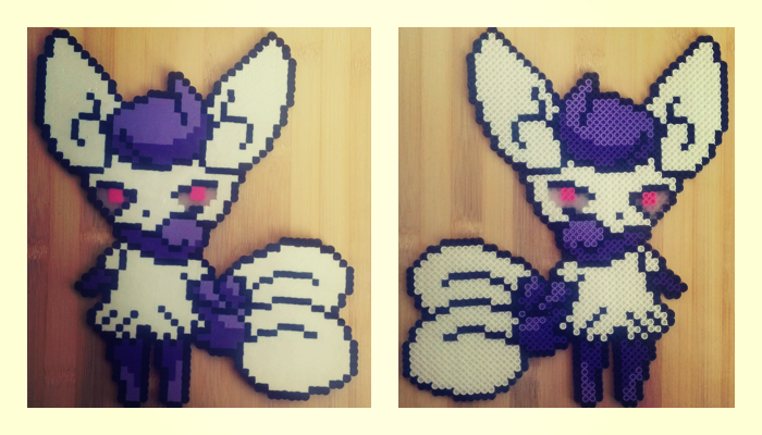 Meowstic Perler by Aeryn-Seoung