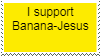 Banana Jesus stamp by GizmoTheFox2