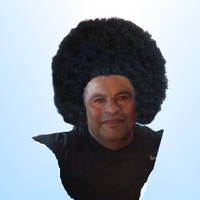 Photoshopped a Afro on my dad