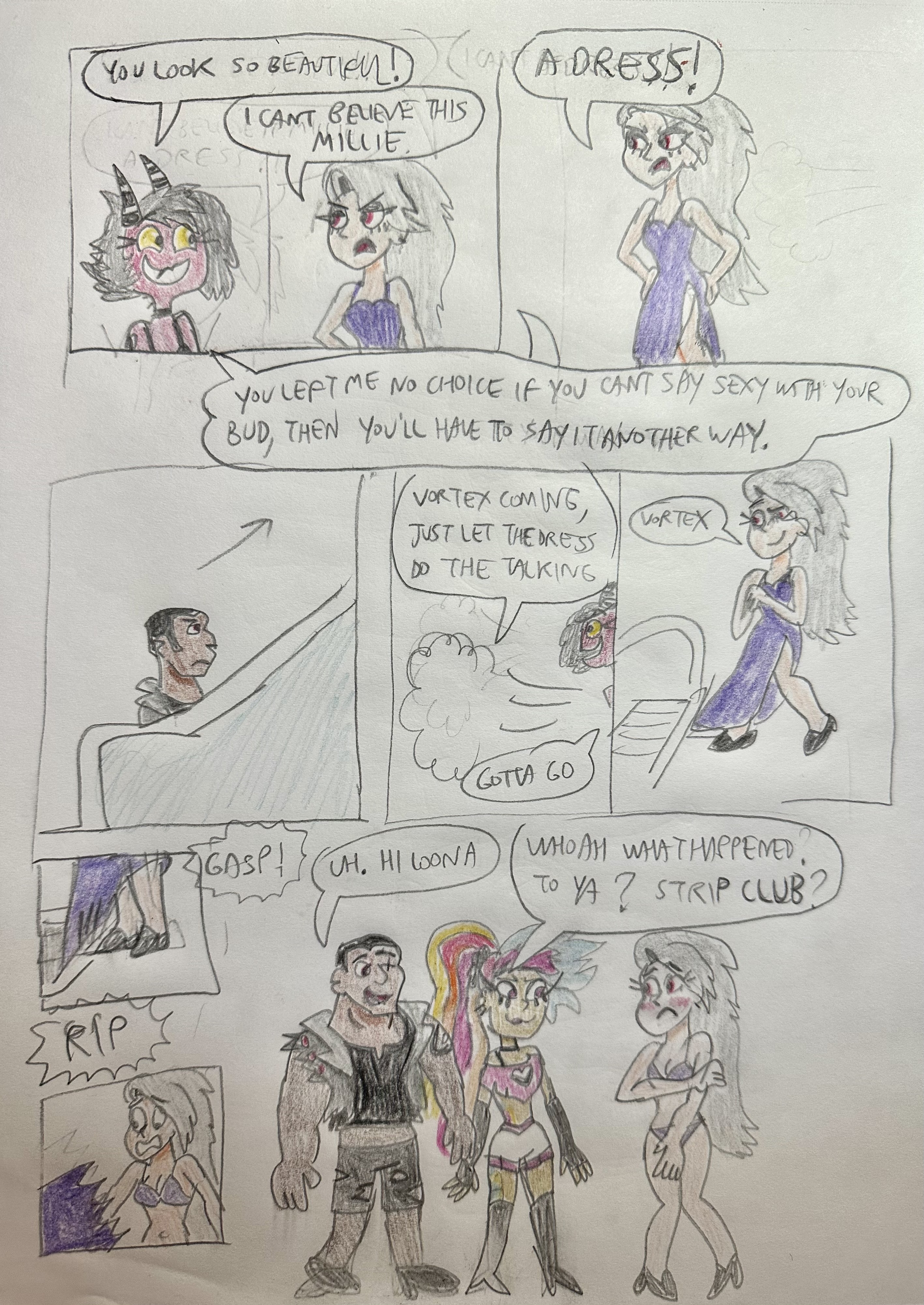 Deviantart Rip Off EUF: Dress ripped off (Helluva Boss) by 13mcjunkinm on DeviantArt
