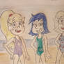Star, Janna and Jackie at the Beach 2
