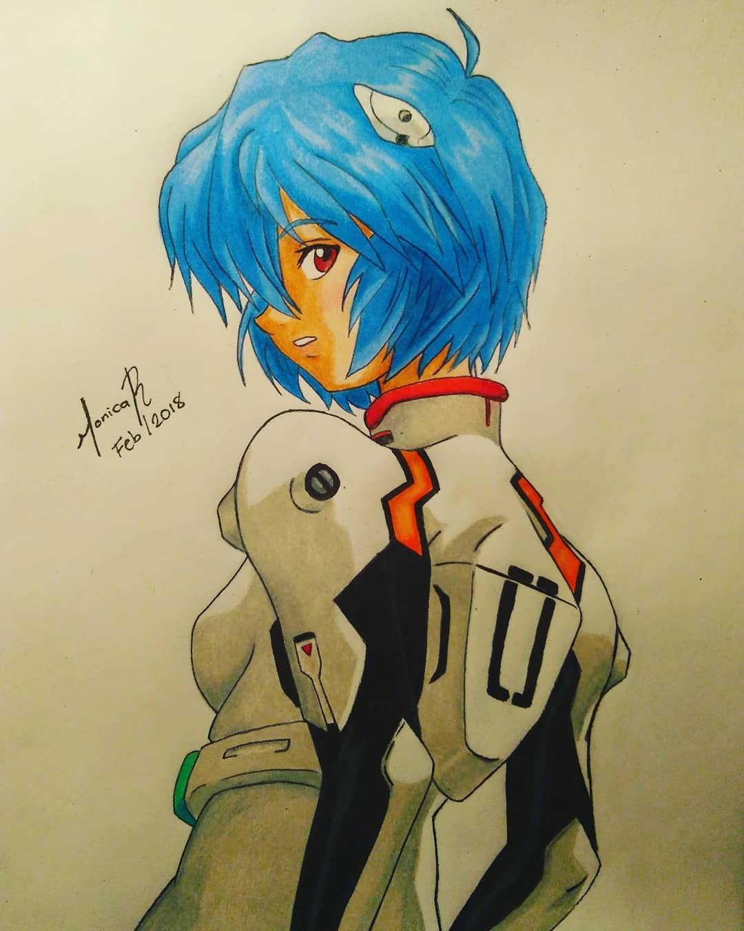 Rei Ayanami Fan art Anime Art