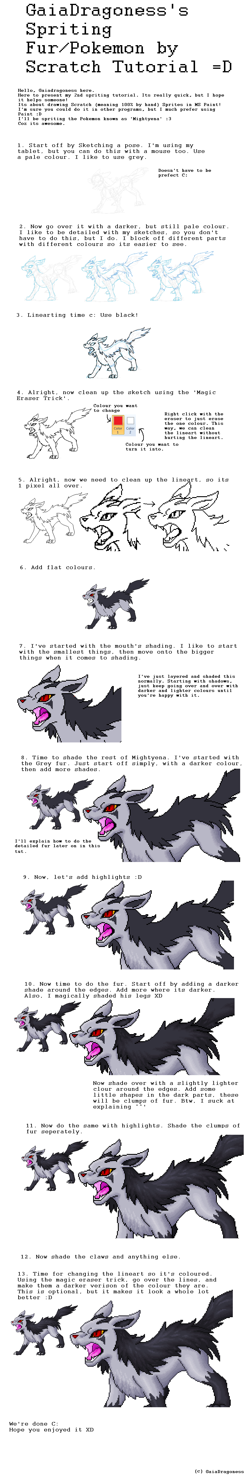 Quick Spriting + Fur Tutorial