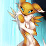 Renamon: Candid Shower