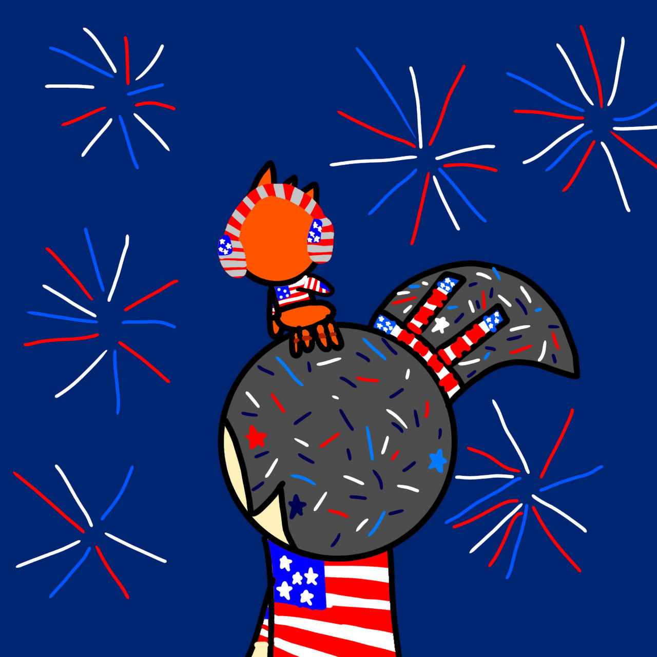 My fourth of July pfp is coming on July in tiktok! by earthbluewolf on