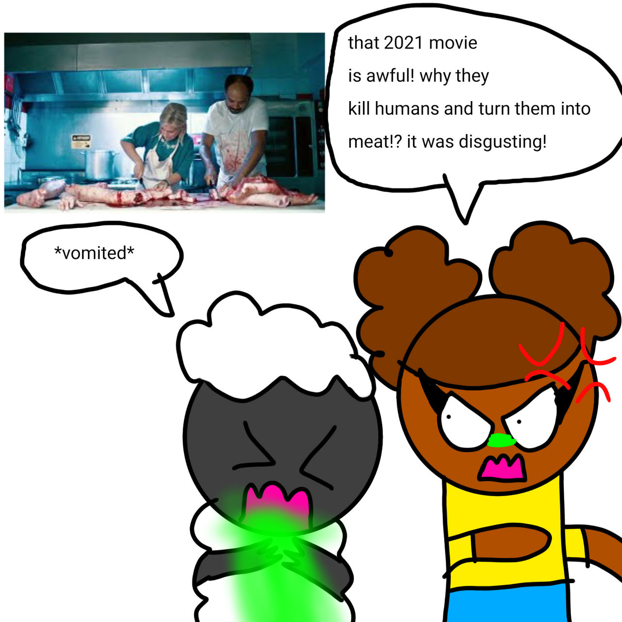 Amanda and wooly saw some like it rare by earthbluewolf on DeviantArt
