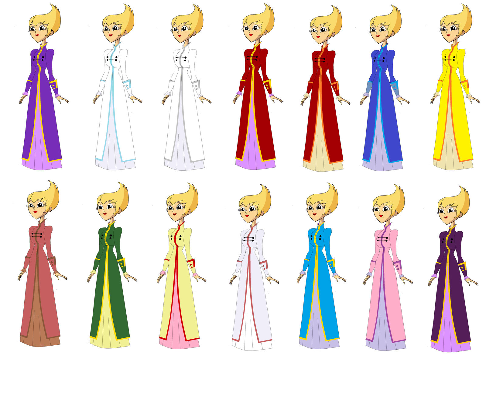 Ilana dress Color variations