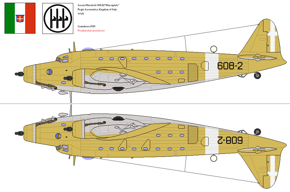 Savoia Marchetti SM 82 by Soundwave3591 on DeviantArt