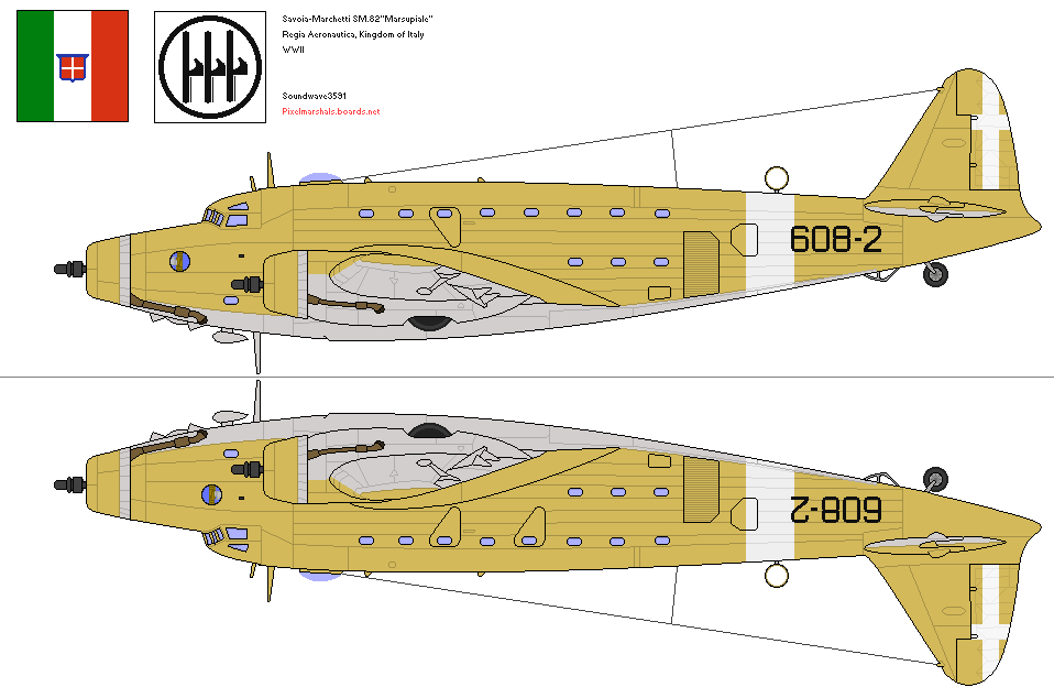 Savoia Marchetti SM 82 by Soundwave3591 on DeviantArt