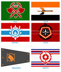 MM!AU: National Flags of Remnant by Soundwave3591
