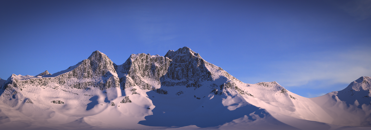 Snowy Mountain by Blendiv on