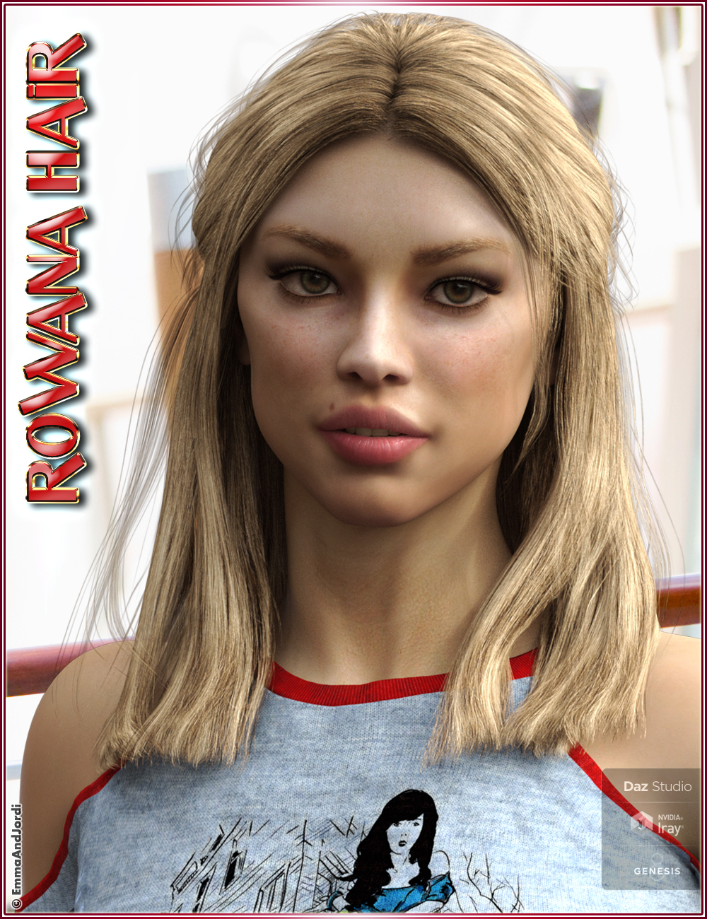 Rowana Hair For Genesis 8 Female(s)