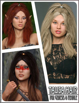 Talisa Hair for Genesis 8 Females