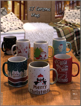 EJ Christmas Mugs