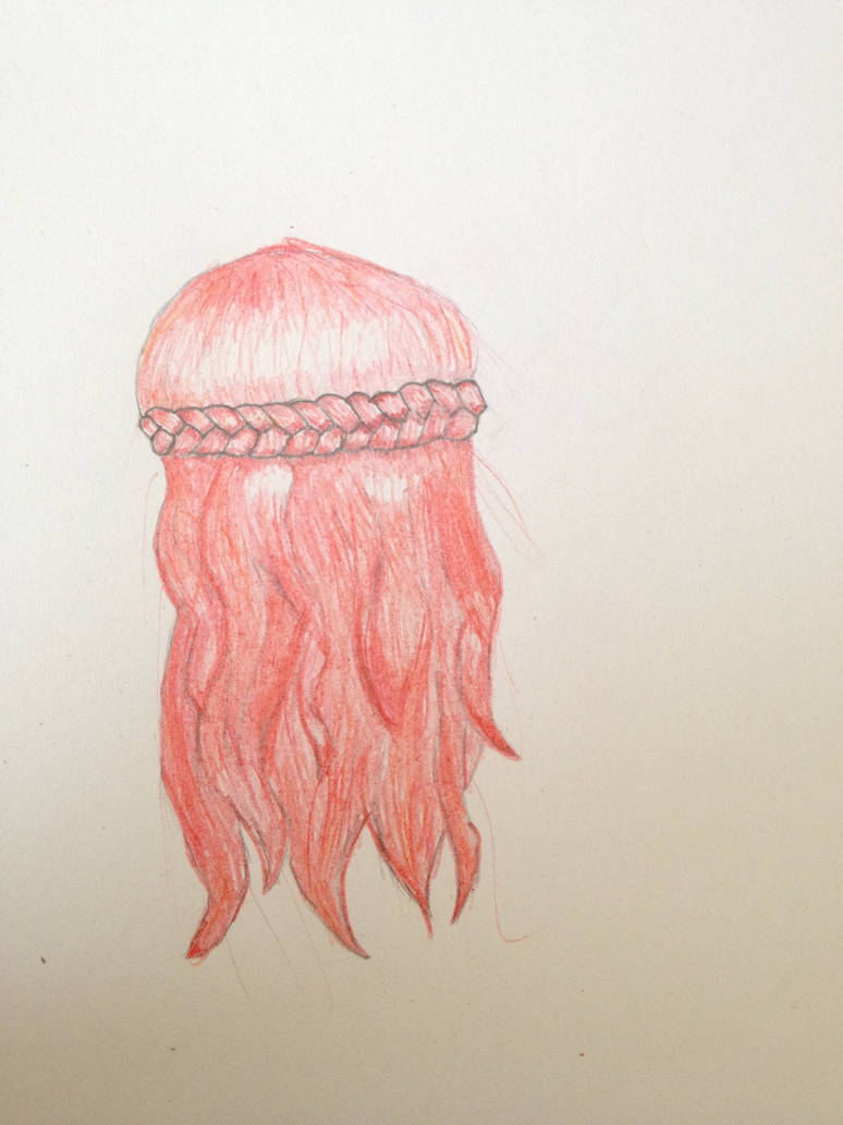 Red Hair Braid Across Style by thatlildrawer on DeviantArt