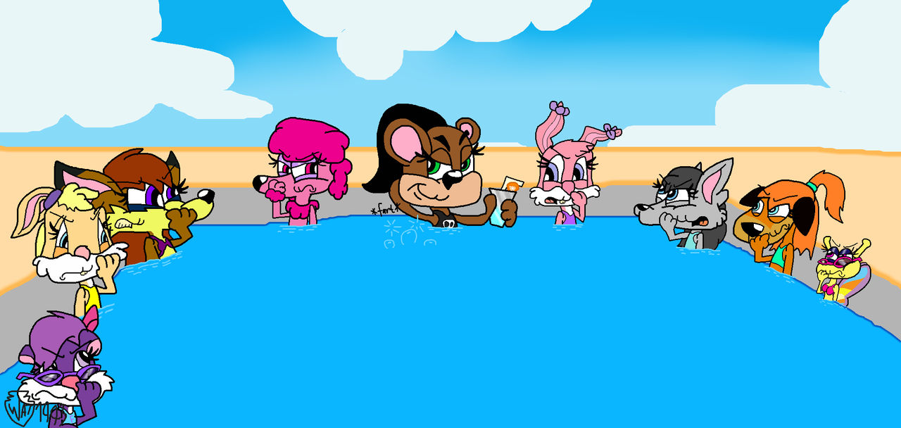 Passing Swimming Pool by AnimalToon199 on DeviantArt