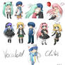 Vocaloid chibis -set-