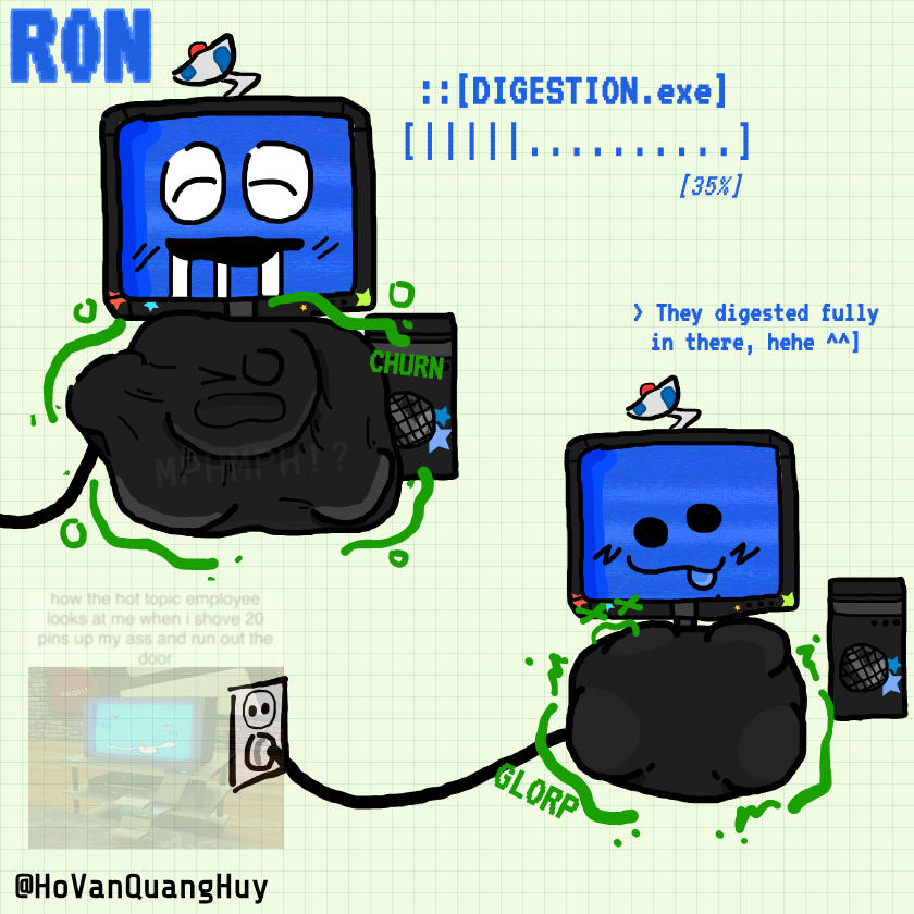 hungry computer (new oc, R0N.) by HoVanQuangHuy on DeviantArt