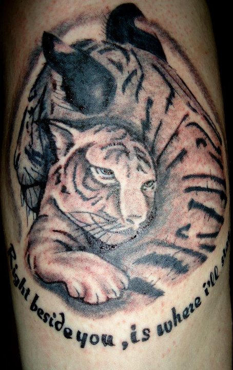 Tiger and Cub by Inkwell-Tattoos on DeviantArt