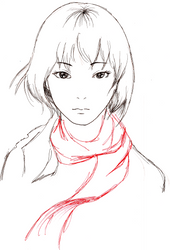 Mikasa Ackerman sketchy sketch