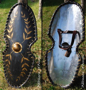 Shield with bay leaves